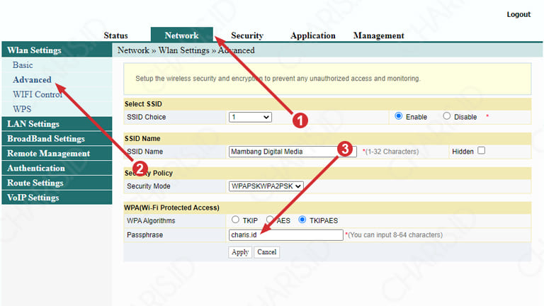 cara mudah ganti password wifi indihome