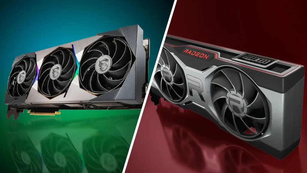 ilustrasi perbandingan vga amd vs nvidia